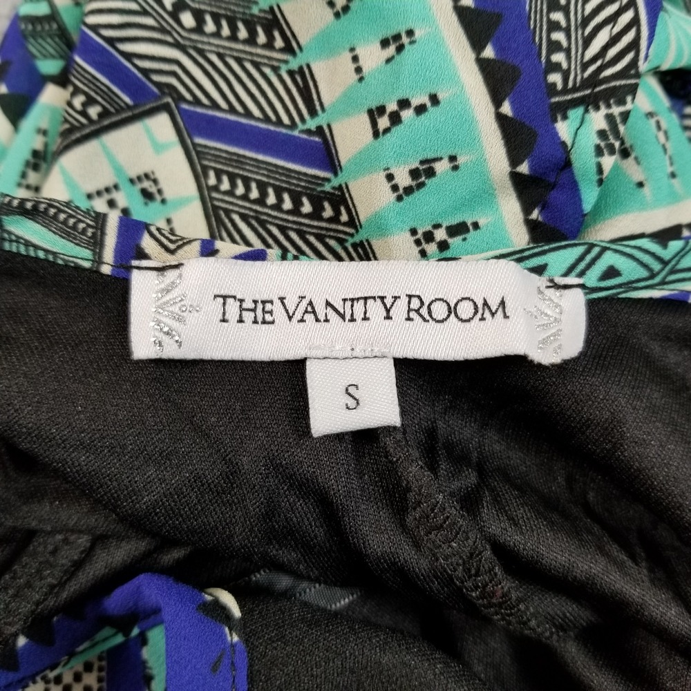 The Vanity Room Romper Womens S Small Geometric Tribal Boho Sleeveless Summer - Picture 5 of 11